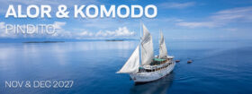 Alor & Komodo Indonesia – Pindito November 28 – December 8 & December 10-20, 2027
